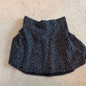 Abercrombie Kids Navy Floral Skater Skirt